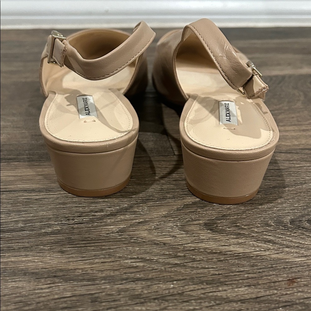 Alex Marie Cream Slingback Heels - Picture 7 of 8